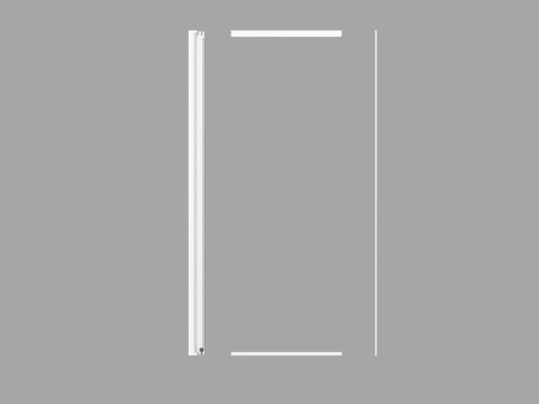 Vero Retractable Shower Door - 1750mm x 700mm - Image 7